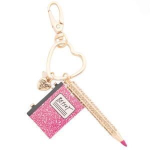 💙❤️ Betsey johnson notebook and pencil charm